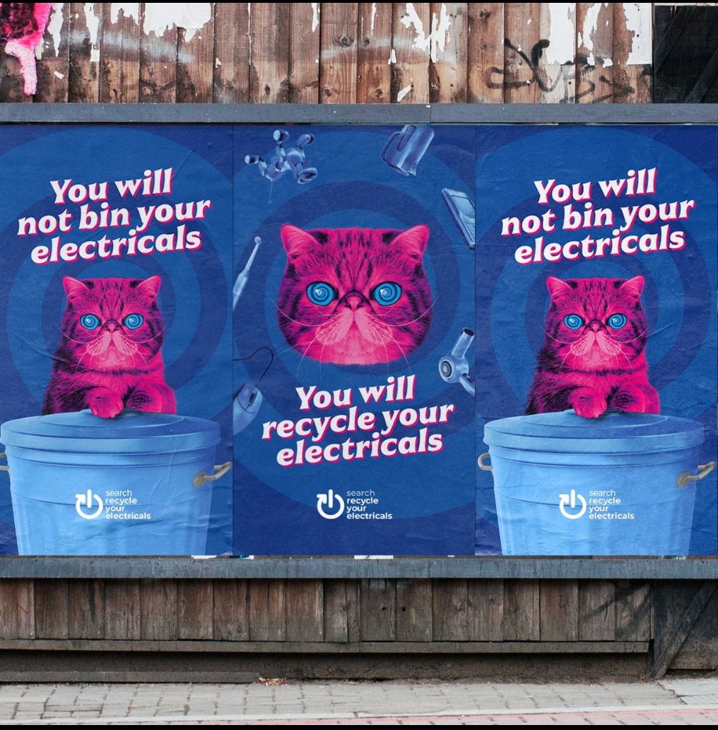 HypnoCat flyposting campaign